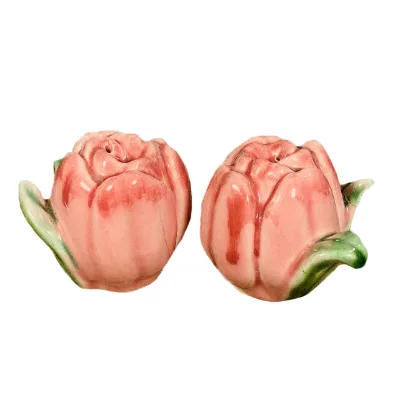 Wholesale Ceramic Pink Salt and Pepper Shaker Spice Storage Jars for Kitchen