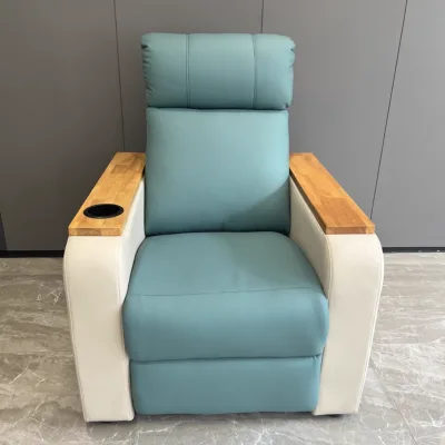Electric Adjustable Solid Wood L-shaped Hospital Accompany Chair Sofa Folding Gliding Base Patient Family Use Medical Hospital