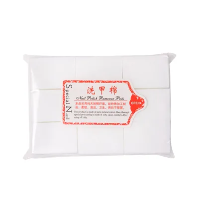 Professional 540 Lint-Free Cotton Solid Mini Portable Nail Wipes Hardened Absorbent Pads for Nail Polish Remover & Surface Prep