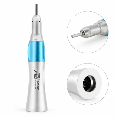 Dental Low Speed Handpiece Straight Connector Aluminum 1:1 Transmission Ratio 0.3-0.35 MPa Air Pressure Supply Multipurpose Oral