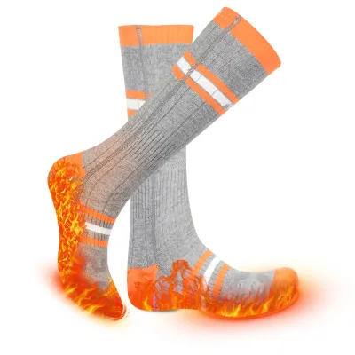 Hot Sale Winter Rechargeable Machine Washable Heating Cable Heated Socks  Type-c 5V 5000mAh Custom