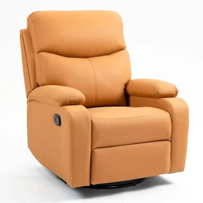 Modern Luxury Living Room Furniture Orange Manual Shaken Turned Adjustable Chair Lazy Sofa