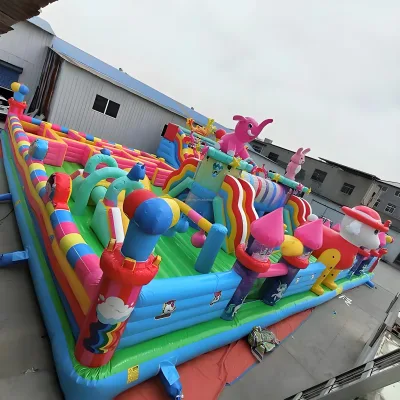 Durable Funny City Inflatable Bounce Castle Kids Theme Parks Inflatable Games for Playground