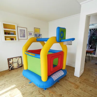 Feiyale GM51001 Made China Inflatable Colorful Jump-O-Lene Castle Bounce House 2 Kids Ages 3-6 Home Outdoor Use PVC Large