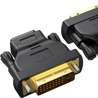 DVI to HD MI Adapter HDTV to DVI Bidirectional Adapter DVI-D(24+1) Male to Female Converter for Monitor, Computer, Projector