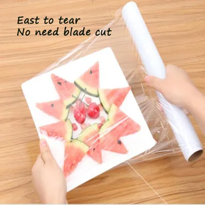 Heavy Duty Freezer Cling Film Rolls Extra Thick Plastic Wrap Film Cold Resistant Food Storage Wrap for Meat Seafood Use