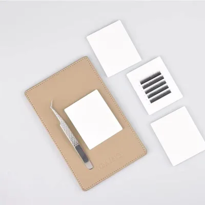 Wholesale Magnetic 2 in 1 Eyelash Tile Set Private Label Lash Pallet for Eyelash Extensions Tweezers Holder
