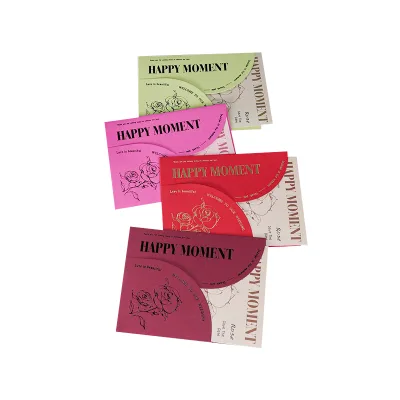 Elegant Unnormal Shape Wedding Invitation Packing Envelope with Embossed Invitation and RSVP