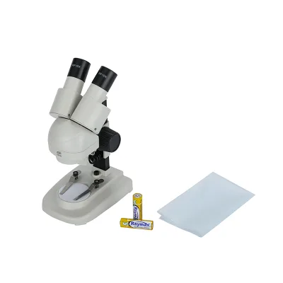 NBHG STX-45 Custom Binocular Stereo Microscope, LED Light AA Battery Powered Educational Toy Microscope for Children
