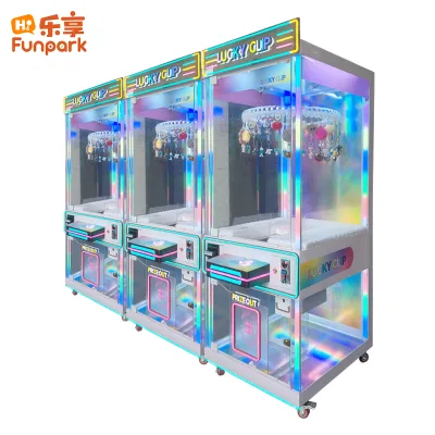 Lucky Clip Prize Redemption Arcade Machine Factory Direct Coin Operated Plush Toy Crane Game LED Custom Amusement Equipment