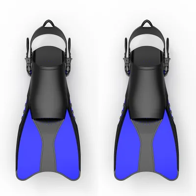 Free Adult Scuba Diving Equipment Long-Lasting Silicone Rubber Fins for Training for Amazon Cross-Border Deep Diving Fins