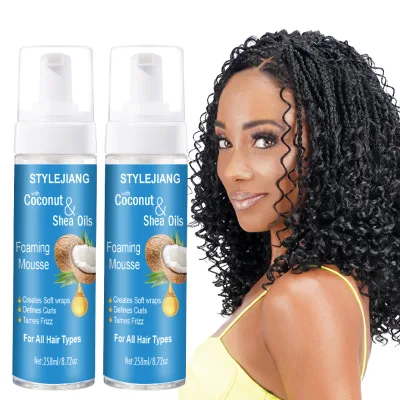 Foaming Hair Mousse for Curly Hair & Braids, Easy Maintenance with Rich Dense Foam, Long-Lasting Hold for Dynamic Hairstyles