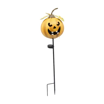Popular Happy Holiday Halloween Outdoor Steel Pumpkin Garden Stake Garden Ornaments Selling Well