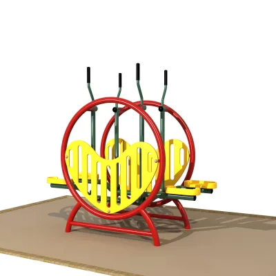 China Supplier Heart-shaped Park Step Machine Outdoor Fitness Gym Equipment