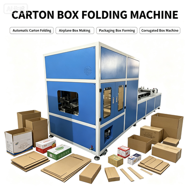 High Productive 220V Gift Carton Luxury Cosmetic Clothing Packing Apparel Ship Mailer Package Box Fold Machine