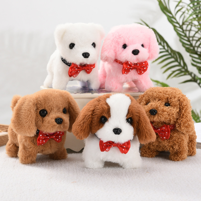 Simulated plush toy children's toy dog, electric dog that can walk and bark, toy puppy