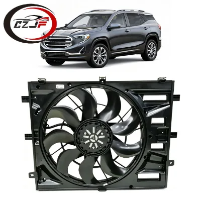 CZJF Auto Body Parts Engine Cooling Fan Assembly for GMC Terrain 2018 2019 2020 w/ Shroud Motor Blades Electric 84221606