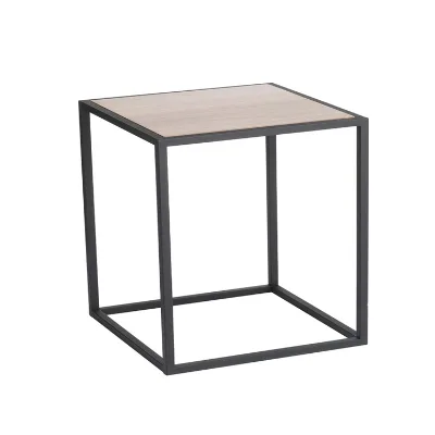 Cheap Home Tower Square Coffee Table BK Space Saving One Size Black Marble Coffee Tables