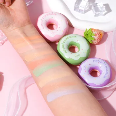 Wholesale Donut Shape Concealer Targets and Conceals Dark Circles and Fine Lines While Brightening Skin Concealer Cream