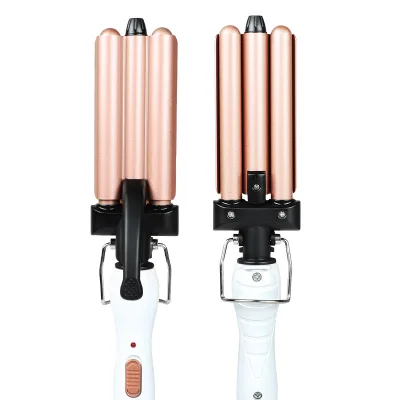 Hot Curlers 3 Barrel Curling Iron Wand Ceramic Triple Barrels Hair Waver Curler Deep Waves Hair Styling Tools