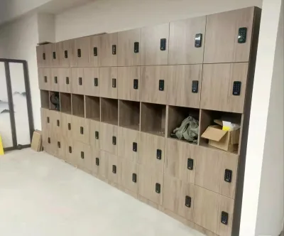 Custom Factory Commercial Furniture Lockers With Password Lock for Display Cabinets That Don't Require Manned Supervision