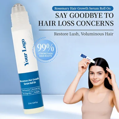 Customization Supported Advanced Hair Growth Roll-On Serum with Rosemary Hair Growth Oil