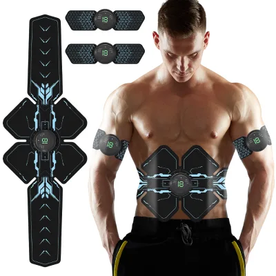 Hot Selling Wireless Abdominal Massager Muscle Stimulator Arm Abdominal Massage Patch Fat Burner Waist Slimming Belt