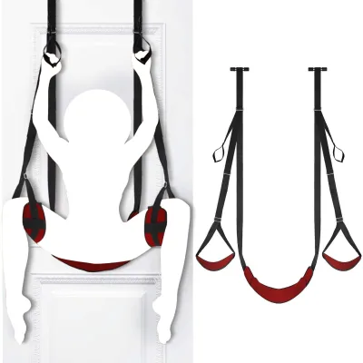 Bestco Erotic BDSM Door Hanging Swing Adult Sex Toy Bondage Restraint for Couples SM/BDSM Games Black/Custom Color