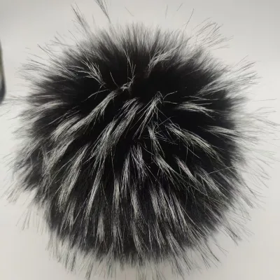 Wholesale Plush Ear Warmers Fashionable Minimalist Foldable Ear Muffs in Faux Raccoon Fur Long Pile Unisex Warm Earmuff
