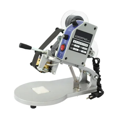 Manual Portable Date Code Printer Hand Press Ribbon Coding Machine Stamping Machine Electric Pouch Plastic Bag Printing Machine