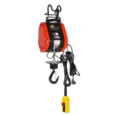 110v 220v Portable Electric Mini Winch 500 kg Wire Rope Hoist