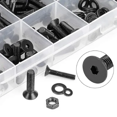 Custom Wholesale Gold M6 Zinc Plated Polishing Hex Head Din933 Alloy Black Carbon Stainless Steel Stainless Steel Bolt and Nut
