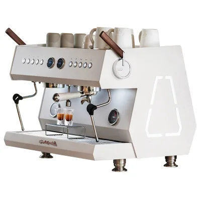 Gemilai CRM3211 Luxury Branded 3 in 1 Commercial Professional 2 Group Semi Automatic Espresso Coffee Machine for Shops