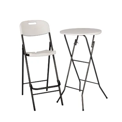 Hot Sale High Table Casual Cafe bar Table Wrought Iron Legs High bar Table