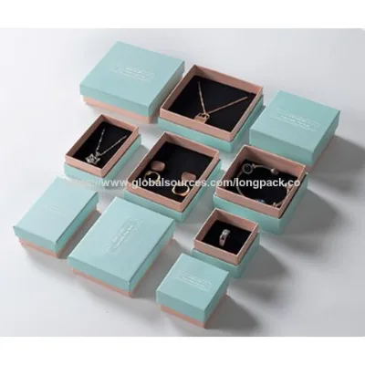 Custom jewelry gift box for necklace gift box earring gift box rigid gift box drawer box sustainable paper, lid and base box