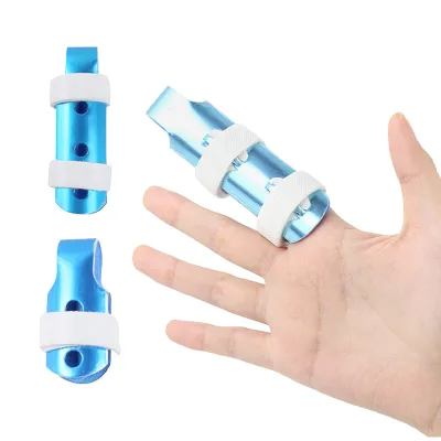 HKJD Wholesale Straight Aluminum Pinky Finger Splint Support Thumb Protect Fracture Extension Fixation Pink Color