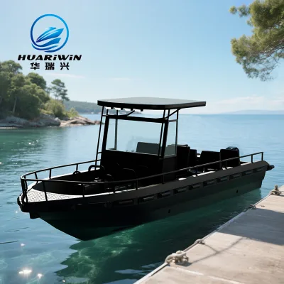 CE Certified HUARIWIN HDPE Rescue Boat 7.2M 10 Seater Monolithic Design Eco Friendly Durable Stable Lightweight Water Activities