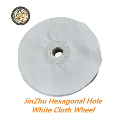 Cotton Cloth Abrasive Buffing Wheel 10mm Soft Hardness 250mm Diameter Customizable OEM/ODM Support Loose Sewn Surface Polishing