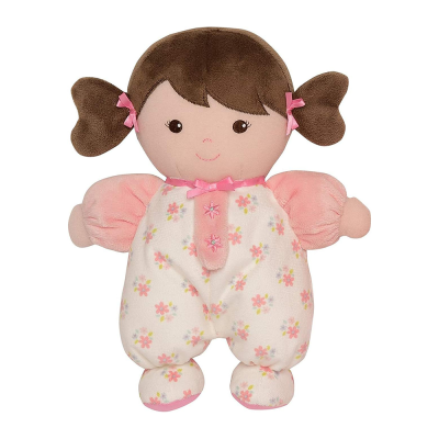 Custom Organic Cotton 11 Inch Baby Doll Plush Snuggle Buddy Baby Starters Soft Material Cute Face for Girls