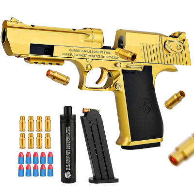 Soft Bullet Toy Guns Toy Pistol Soft Bullet Shooting Toy Gun for Boys Girls Adults With Bullets and Jump Ejecting Mag