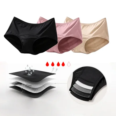 Sustainable Washable Reusable Period Panty Replace Sanitary Pads Eco Friendly 4 Layer Leakproof Menstrual Underwear OEM Factory