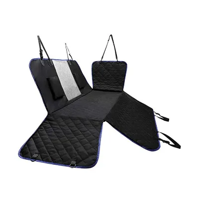 100% Waterproof Black Small Animals 600d Polyester Thick Non-slip Padded Hammock Rear Seat Mat Pet Dog Car Seat Customizable