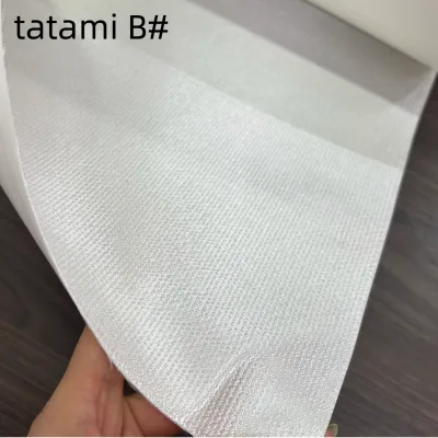 SubliQijun 100% Polyester Tatami Fabric B# with Adhesive Backing Suitable for Jersey Badges Bags and Denim Jacket Patches