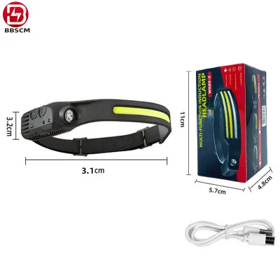 Fast LED Rechargeable Headlamp USB Type-C 18650Battery XPG.3 White Lamp Led Head Lights Headlamp for Work Running Cycling Caving