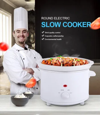 Electric Soup Cooker Round Multi-functional Slow Cooker Electric Slow Cooker for Home Multifunction 2.5L Electric Slow Cooker