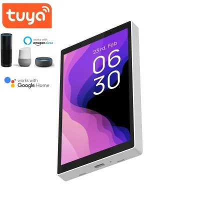 US Ethernet Wi-Fi Zigbee Built in Alexa Tuya Smart Linux System 5 Inches Smart Center Control Support Unlocking on the Screen