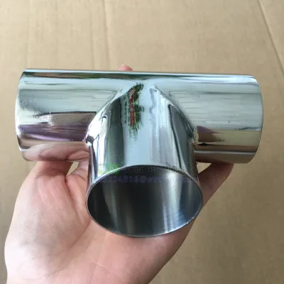 1" 2" Sanitary SS304 Stainless Steel Weldling Equal Tee