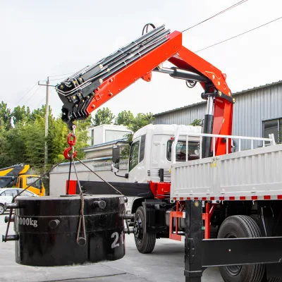 1~34 Ton Foldable Crane OEM Hydraulic Truck Crane for Truck 8 Ton Capacity Kncukle Boom Cranes for Sale