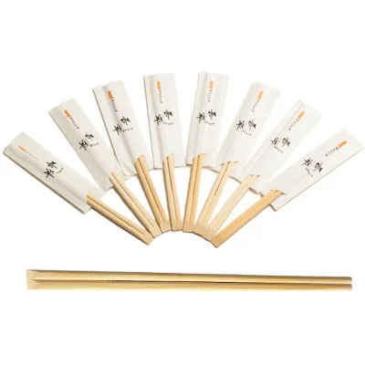 Custom Logo 21Cm Long Tensoge Bamboo Chopstick With Individual Package