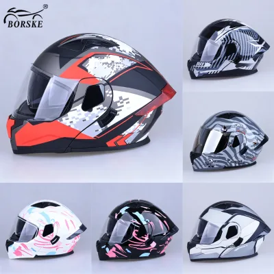 Motorcycle Accessories Stylish Outdoor Cool Unisex Double Lens ABS Motorbike Helmets Head Guard